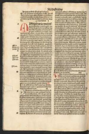 Incipit epistola Pauli ad hebreos.