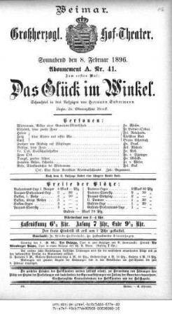 Das Glück im Winkel