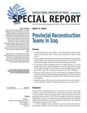 Provincial reconstruction teams in Iraq