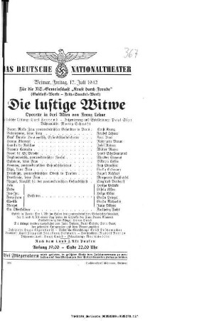 Die lustige Witwe