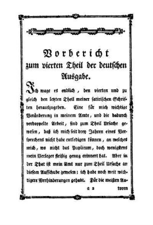 Vorbericht zum vierten Theil der deutschen Ausgabe