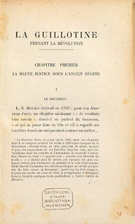 La guillotine et les exécuteurs des arrêts criminels pendant la Révolution