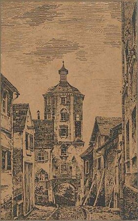 Kempfle, Matthias; Günzburg; München; Schwaben; Illustrationen - Kuhtor in Günzburg (Perspektive)