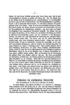 Sokrates im erziehenden Unterricht