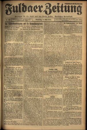 Ausgabe vom Dienstag, den 09. Juni 1925.