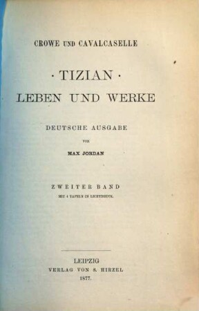 Tizian : Leben und Werke, 2