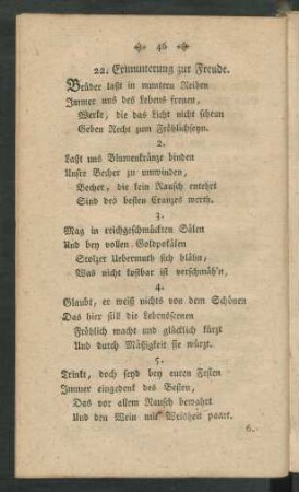 22. Ermunterung zur Freude