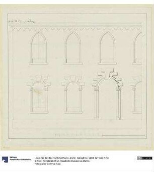 Haus No.10, des Tuchmachers Lorenz, Teilaufriss