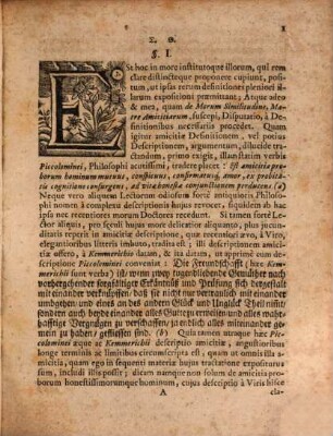 De morum similitudine matre amicitiarum
