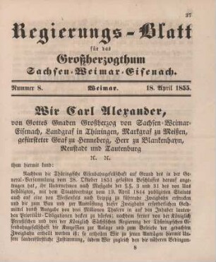 Nr. 8 : 18. April 1855
