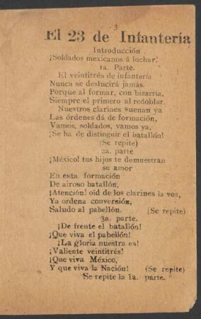 El 23 de Infantería.