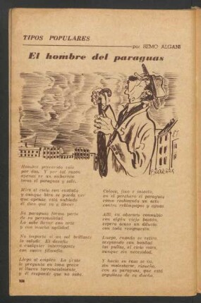 El hombre del paraguas : Tipos populares