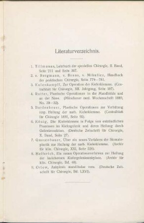 Literaturverzeichnis.