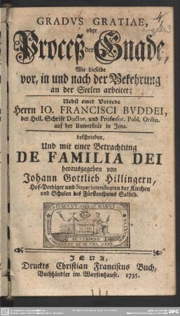 Gradus Gratiae, oder Proceß der Gnade