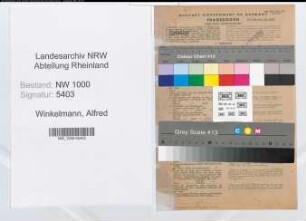 Entnazifizierung Alfred Winkelmann, geb. 16.10.1902 (Rechtsanwalt)