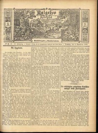 Ausgabe vom Sonntag, den 09. September 1906.