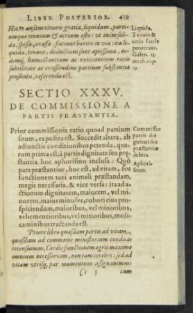 Sectio XXXV.