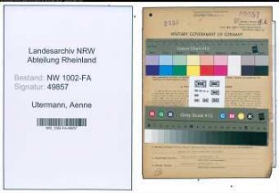 Entnazifizierung Aenne Utermann, geb. 27.01.1894 (Kauffrau)