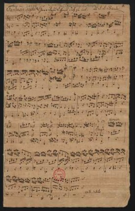 [Sammelhandschrift] 18 Stücke für Tasteninstrument
