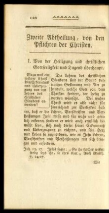 Zweite Abtheilung, von den Pflichten der Christen