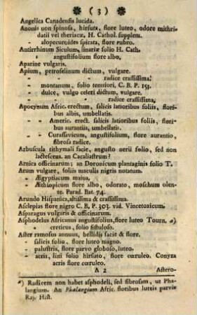 Designatio Plantarum Quibus Hoc Anno MDCCXXXI Hortum Academiae Iuliae Auxit Laurentius Heisterus Eiusdem Horti Praefectus
