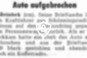 Auto aufgebrochen