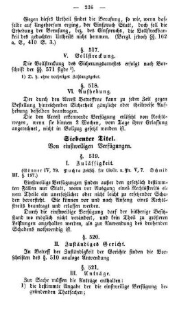 Siebenter Titel. Von einstweiligen Verfügungen.
