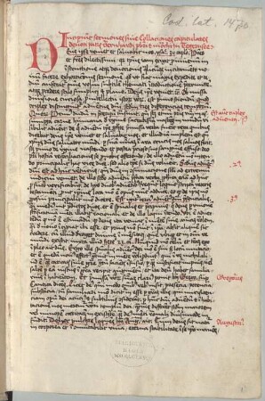 Sermones sive collationes capitulares Bernhardi monachi in Tegernsee [u.a.] - BSB Clm 1470