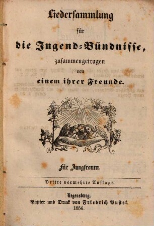 Liedersammlung für die Jugend-Bündnisse