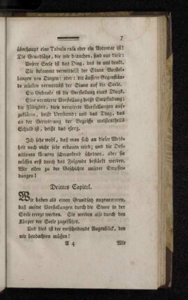 Drittes Capitel.