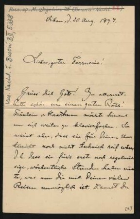 Brief an Ferruccio Busoni : 20.08.1897