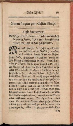 Anmerkungen zum Ersten Buche.