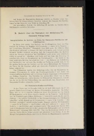 Die Chronometer-Konkurrenz-Prüfung.
