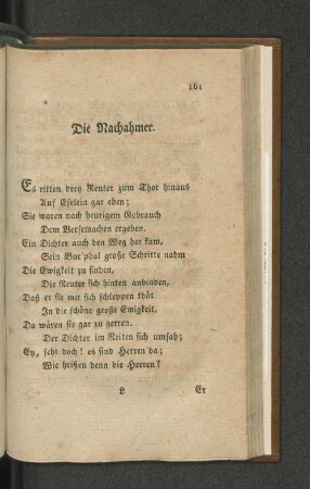 Die Nachahmer.