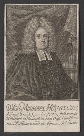 Porträt Johann Michael Heineccius (1674-1722)