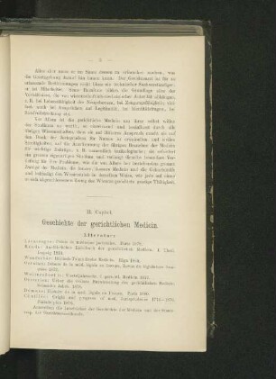 II. Capitel. Geschichte der gerichtlichen Medicin.