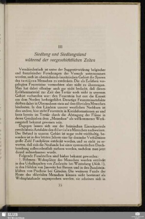 III Siedlung und Siedlungsland während der vorgeschichtlichen Zeiten