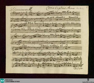 Divertimentos - Don Mus.Ms. 432 : winds; E|b; ReiF 6.1