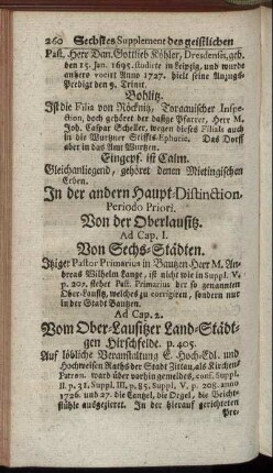 In der andern Haupt- Distinction.