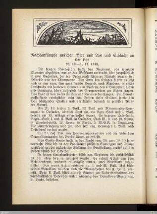 Nachhutkämpfe zwischen Yser und Lys und Schlacht an der Lys
