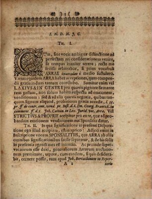 Disputatio inauguralis iuridica de arris sponsalitiis : vulgo: Von Mahl-Schätzen