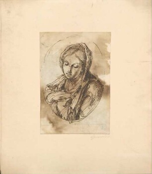 Porträt einer weiblichen Figur (nach Guercino?)