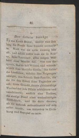 4. Der Schein betrügt.