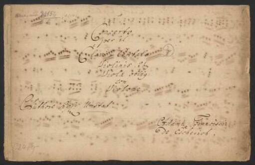 Konzerte; cemb, strings; D-Dur
