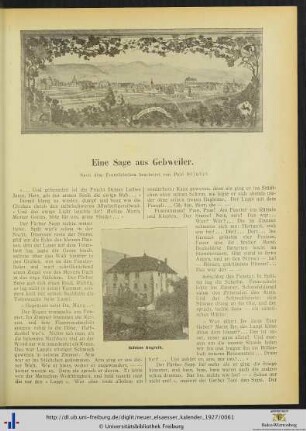 Eine Sage aus Gebweiler.