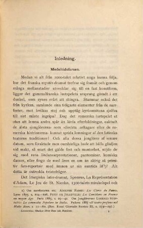 Studier öfver fars och farsörer i Frankrike mellan renaissancen och Molière : Akademisk afhandling