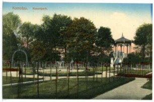 Komotau. Stadtpark - Rosenpark