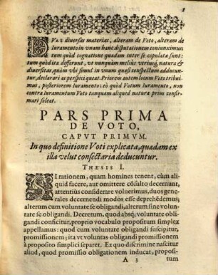 Disputatio Theologica De Voto Et Ivramento : Jn Catholica Et Celebri Academia Ingolstadiensi die Iulij, Anno M. D. LXXXIX. proposita