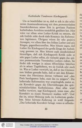 Katholische Tendenzen Kierkegaards