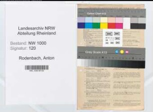 Entnazifizierung Anton Rodenbach, geb. 08.05.1893 (Angestellter)